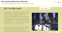 Desktop Screenshot of drumlessonsportland.com