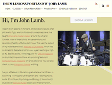 Tablet Screenshot of drumlessonsportland.com